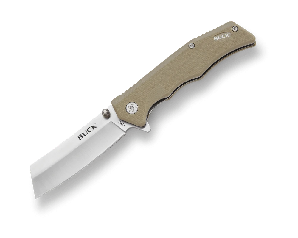 BUCK KNIFE TRUNK TAN KHAKI G10 HANDLE