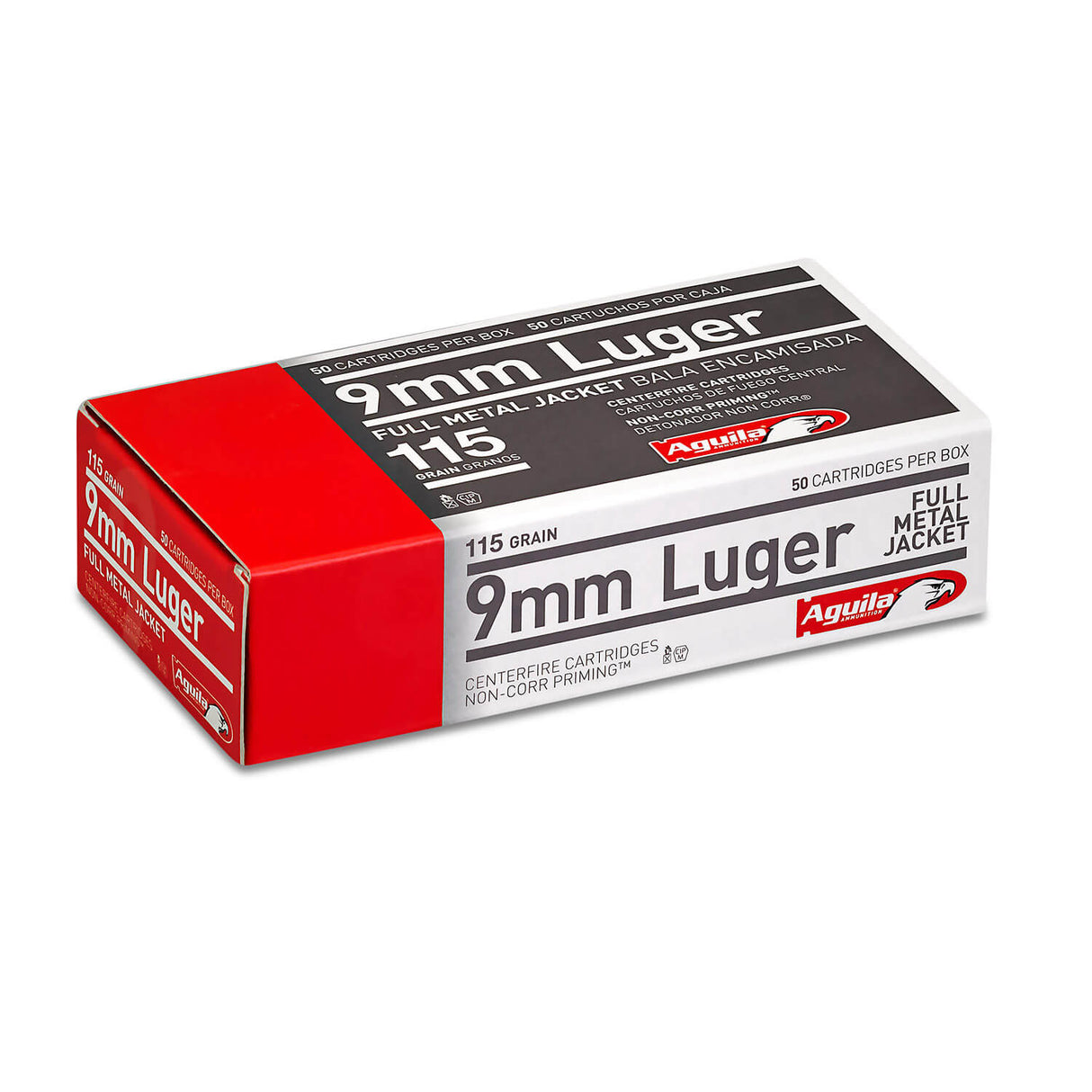 AGUILA  9MM FMJ 115 GR  50RDS