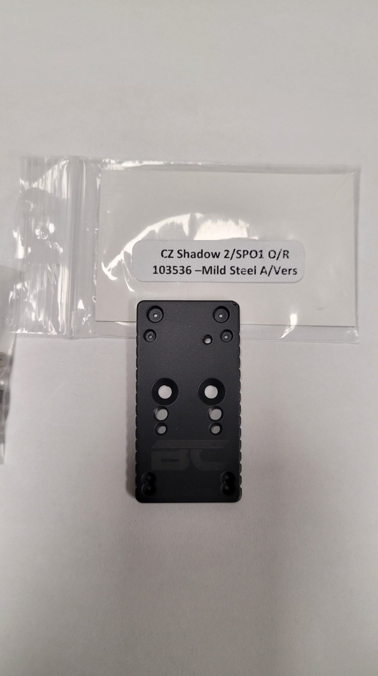 Composants de boss CZ Shadow 2 Cut / SP01 Shadow Optic Mount Base Plate-Mild Steel (sans queue d'aronde)