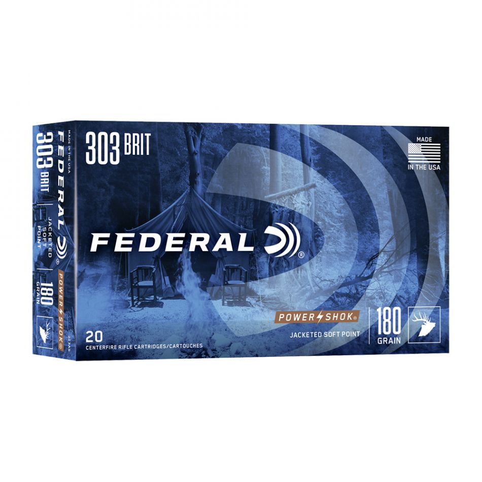 FEDERAL 303 BRITISH 180GR POWER-SHOK SP