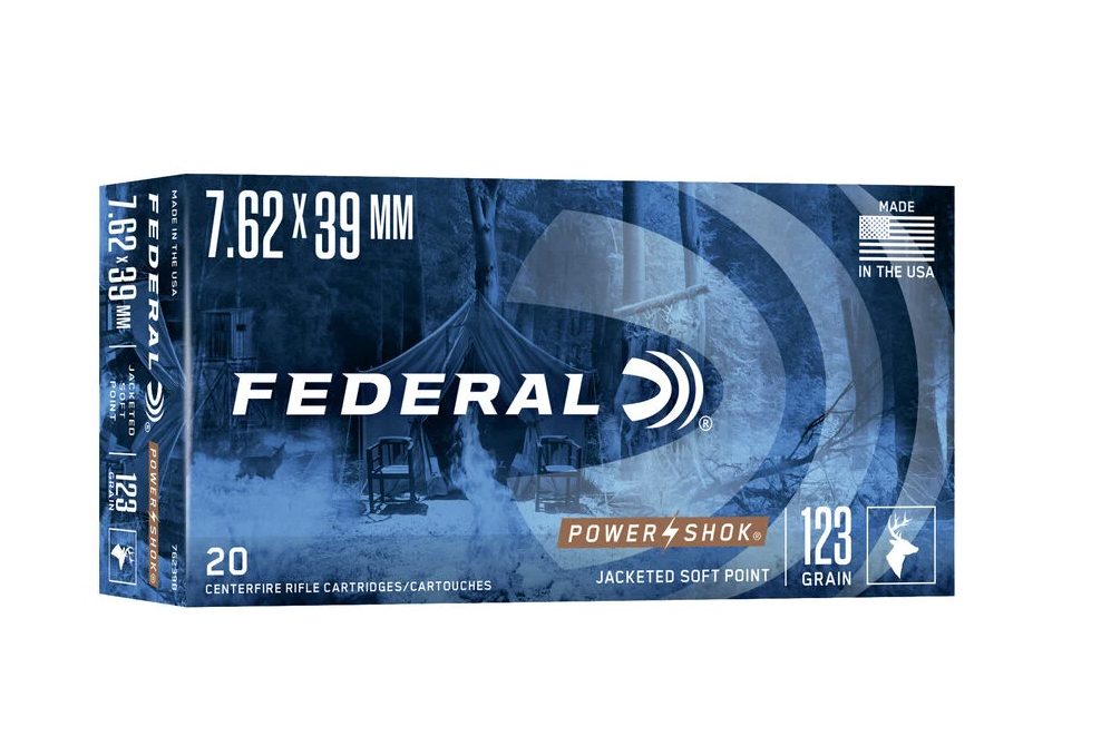 FEDERAL AMMUNITION - 7.62X39 SOV, 123GR, SP, BOX OF 20