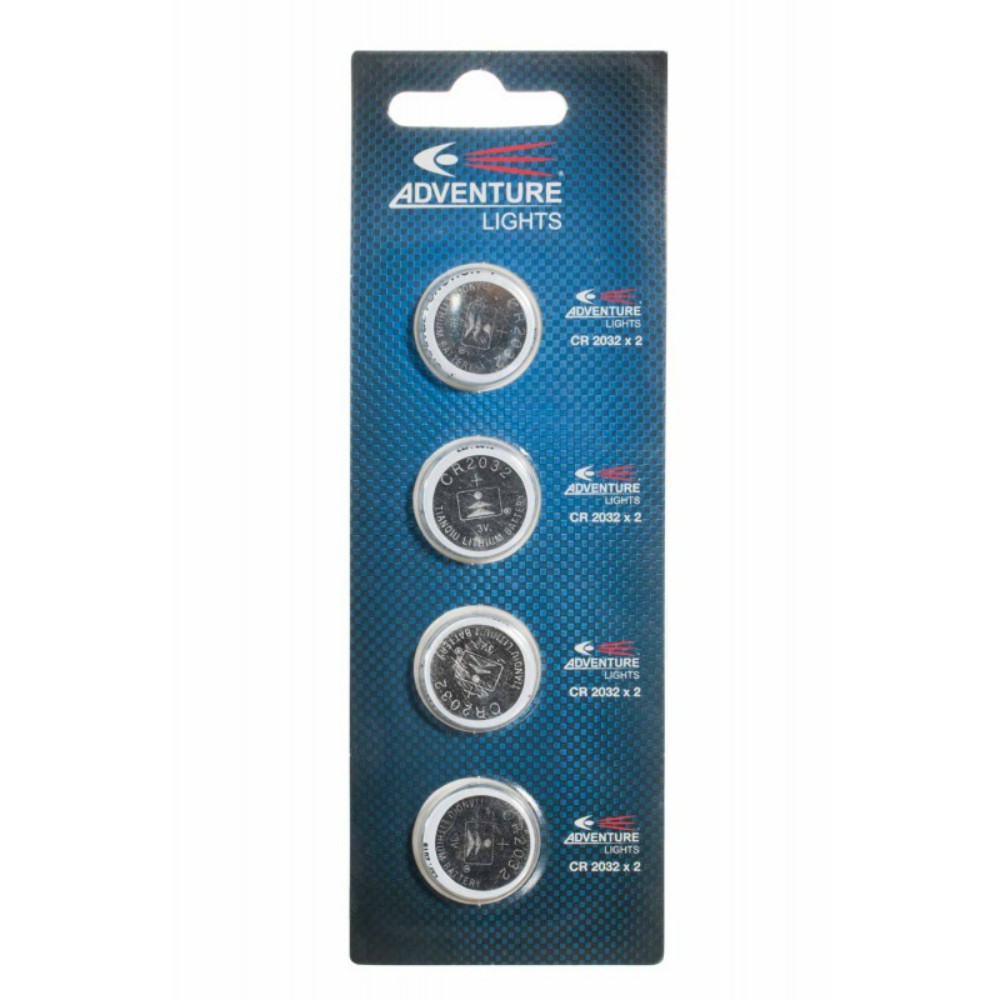ADVENTURE LIGHTS GUARDIAN 6V WRAPPED Battery CR2032 x 4 UNITS Pack Strip