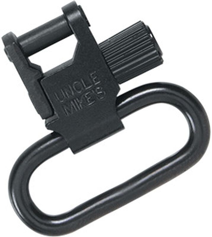 UNCLE MIKES QUICK DETACHABLE SUPER SWIVELS - FITS GUNS WITH QD BASES ALEADY MOUNTED - FOR 1" SLINGS CAN ALSO BE USED TO REPLACE MOST FACTORY INSTALLED NON-DETACHABLE SWIVELS.
