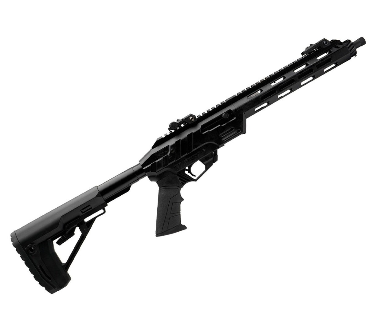 CARABINE ADLER RF224 TACTICAL 22LR GRIS 11,7" 2 CHARGEURS RUGER 10/22, GARDE-MAIN M-LOK, POIGNÉE PISTOLET AR, ORGANES DE VISÉE RABATTABLES, CROSSE AR MIL-SPEC ET TUBE DE CROSSE, ADAPTATEUR DE CHARGEUR - DIVERSES COULEURS DISPONIBLES