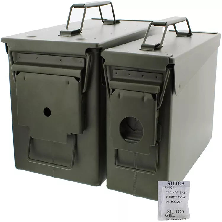 BOÎTE À MUNITIONS EN MÉTAL – DEUX COULEURS DISPONIBLES