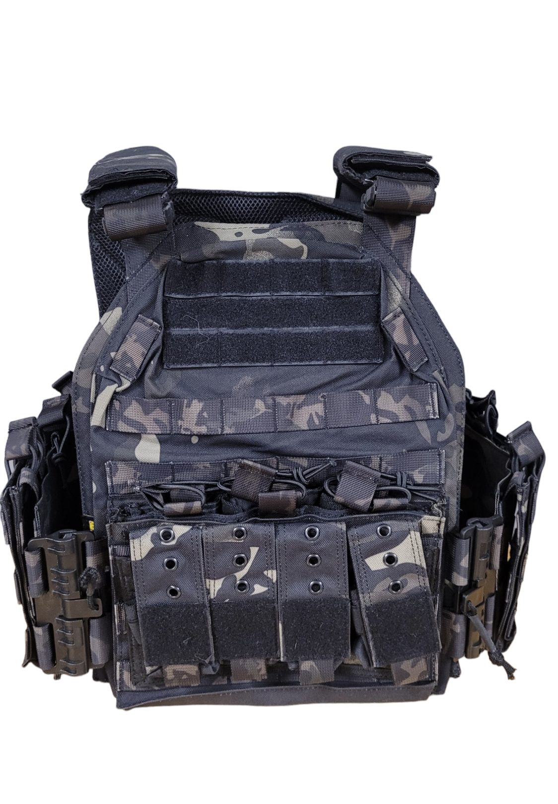 GILET TACTIQUE À LIBÉRATION RAPIDE, NYLON 1000D, AVEC POCHETTES - PORTE PLAQUES