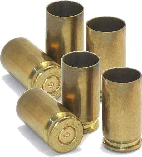 En laiton 9 mm une fois tiré - pas propre - avec amorce - mélange de marques