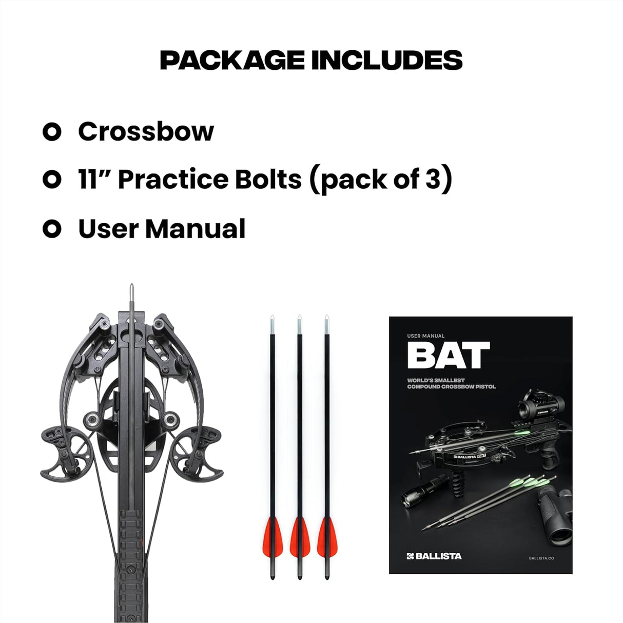 ARBALETE BALLISTA BAT POUR LA CHASSE, LA PÊCHE ET LE TIR POUR ADULTES ET JEUNES – DEUX MODÈLES DISPONIBLES