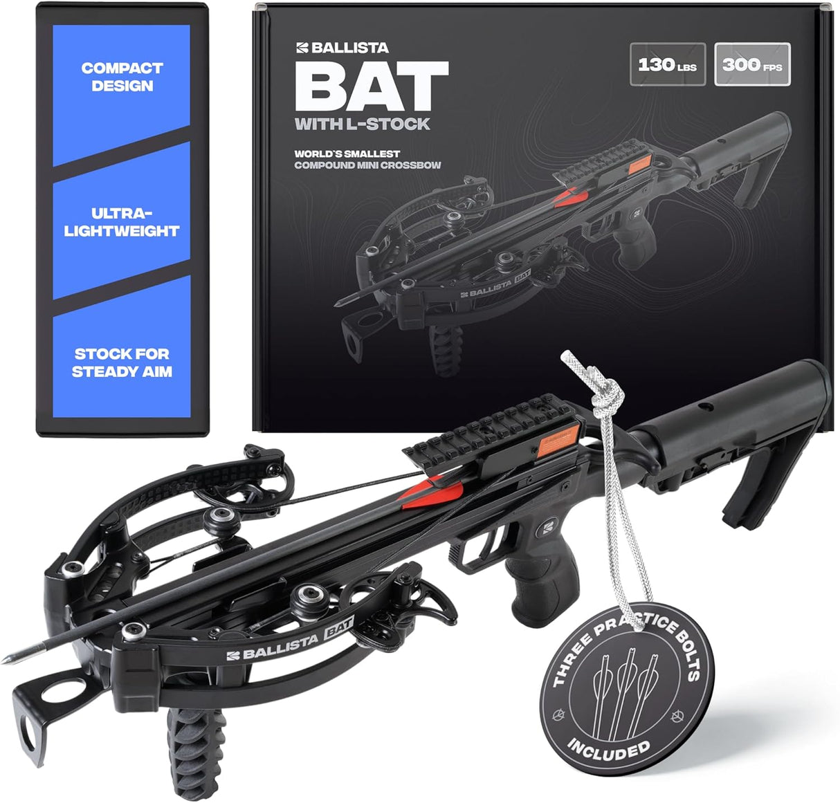 ARBALETE BALLISTA BAT POUR LA CHASSE, LA PÊCHE ET LE TIR POUR ADULTES ET JEUNES – DEUX MODÈLES DISPONIBLES