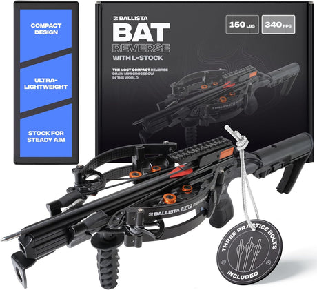 ARBALETE BALLISTA BAT POUR LA CHASSE, LA PÊCHE ET LE TIR POUR ADULTES ET JEUNES – DEUX MODÈLES DISPONIBLES