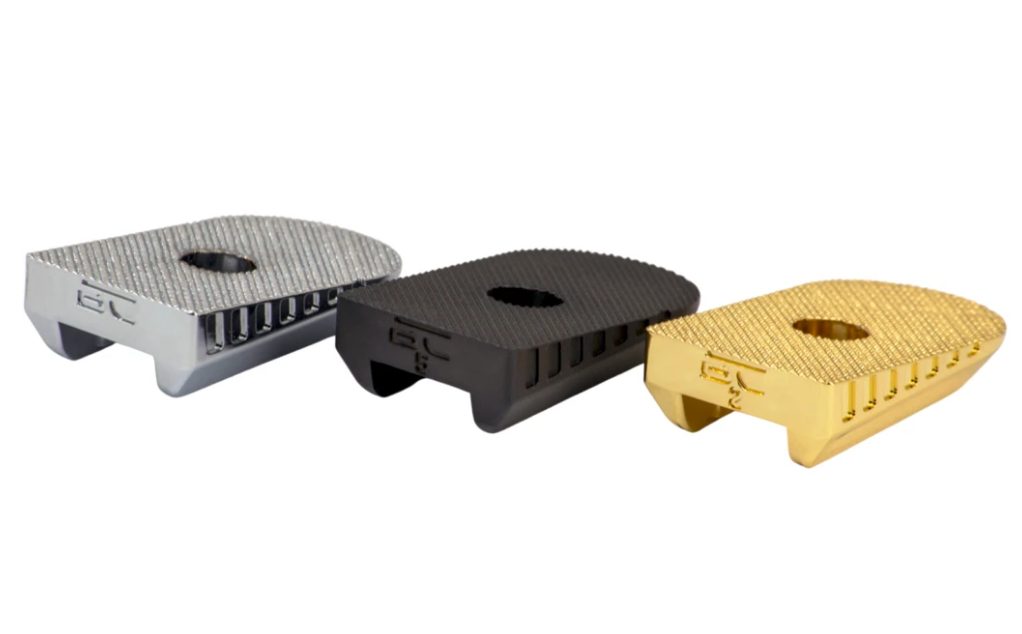BOSS COMPONENTS TALON DE CHARGEUR EN LAITON POUR 1911 – DIVISIONS CLASSIC & STANDARD IPSC – LOT DE 5