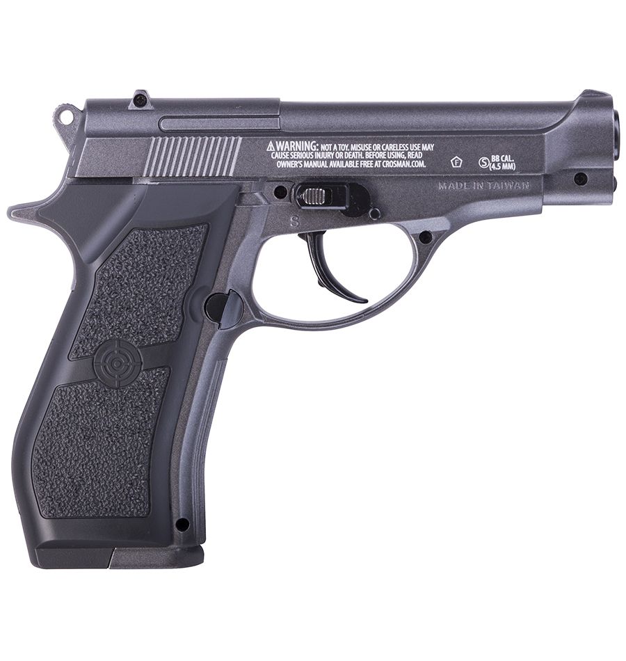 CROSMAN PFM16 CO2 POWERED COMPACT BB PISTOL, SEMI-AUTO 4.5MM CAL. 400 FPS
