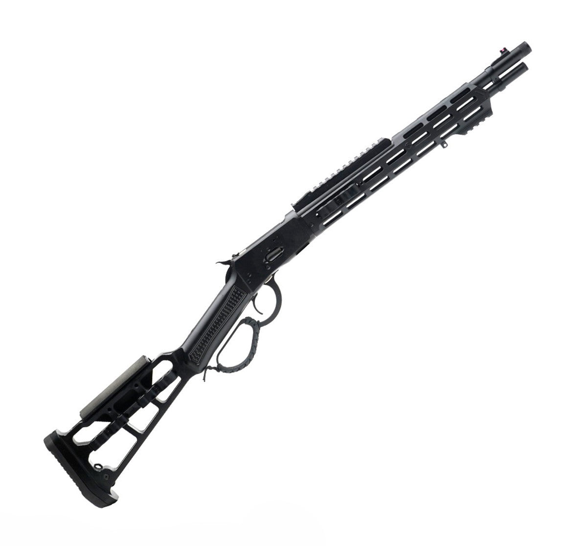 CANUCK WRANGLER BLACK OUT LEVER ACTION BLACK STEEL RECEIVER WITH PICATINNY RAIL, 357 MAGNUM/38SPL, 8+1, 16.5" BARREL