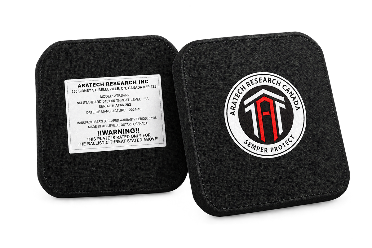 ARATECH RESEARCH LEVEL 3A 6x6" SOFT ARMOR SIDE PLATE - SET OF 2