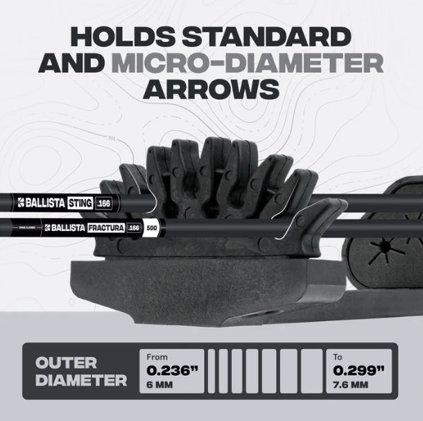 CARQUOIS COMPACT BALLISTA 5 FLÈCHES POUR ARC