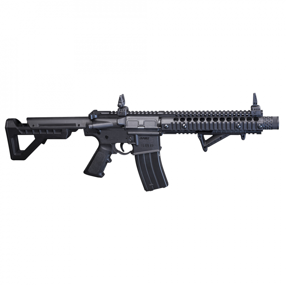 CROSMAN DPMS SBR FULL AUTO (BLACK) CO2 POWERED FULL AUTO BB AIR RIFLE - 430 FPS