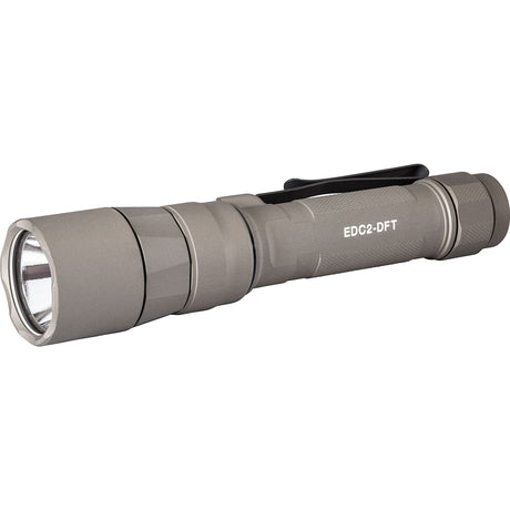 LAMPE DE POCHE DE TRANSPORT QUOTIDIEN SUREFIRE EDC2-DFT TURBO SERIES - RECHARGEABLE MICRO-USB INCLUS, ANODISÉ DUR - DEUX COULEURS DISPONIBLES :
