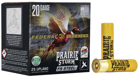 Federal Prairie Storm 20 Gauge 7/8 oz Shot 25 BX