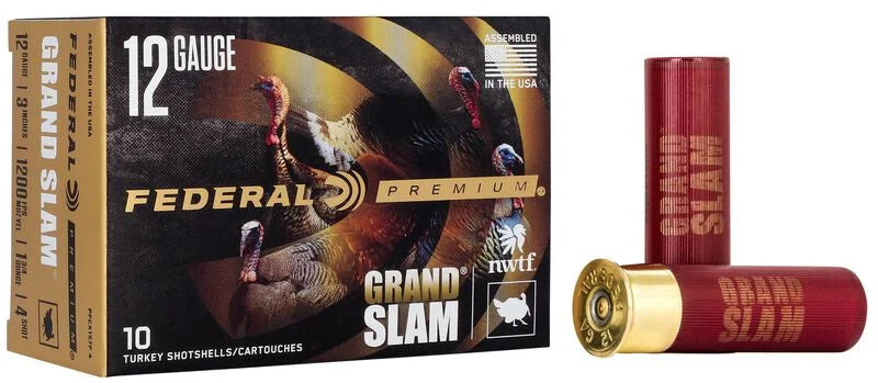 MUNITIONS FEDERAL 12GA 3" 4DE 1 3/4"OZ TURKEY - BOÎTE DE 10 - DEUX MODÈLES DISPONIBLES