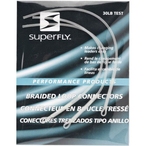 Fly Fishing Braided Loop Connector 30LB 18cm Leader Loops For Fly Line 10pcs/Set