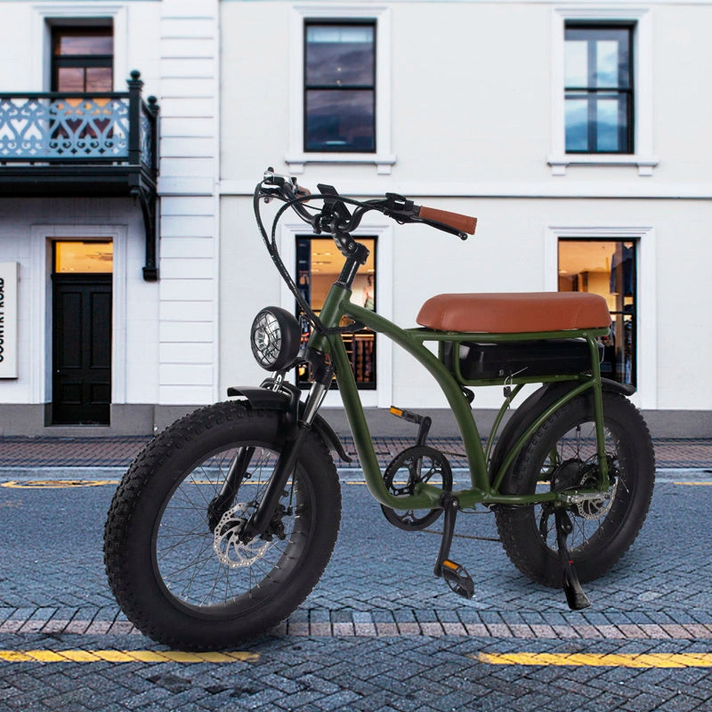 FXH-005 ELECTRIC MOUNTAIN BIKE 500W - 7 SPEED REAR HUB MOTOR - FRONT AND REAR DISC BRAKES - 20 INCH WHEELS - LED HEADLIGHT - 45-50KM BATTERY LIFE - INCLUDES BATTERY AND CHARGER - AVAILABLE IN TWO COLORS