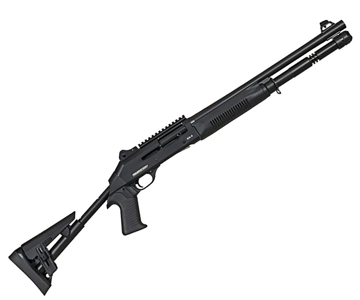 FUSILS FEDERATION FIREARMS S SA-4, POMPE SEMI-AUTOMATIQUE 12GA, 3", SYSTÈME À DOUBLE PISTON GAZ, Crosse SYNTHÉTIQUE RÉGLABLE, VISEURS GHOST RING, 3 CHOKES - TROIS COULEURS DISPONIBLES.