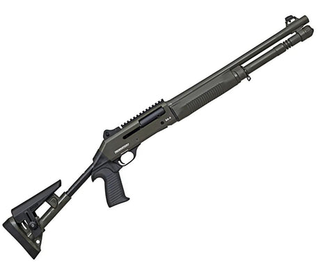 FUSILS FEDERATION FIREARMS S SA-4, POMPE SEMI-AUTOMATIQUE 12GA, 3", SYSTÈME À DOUBLE PISTON GAZ, Crosse SYNTHÉTIQUE RÉGLABLE, VISEURS GHOST RING, 3 CHOKES - TROIS COULEURS DISPONIBLES.