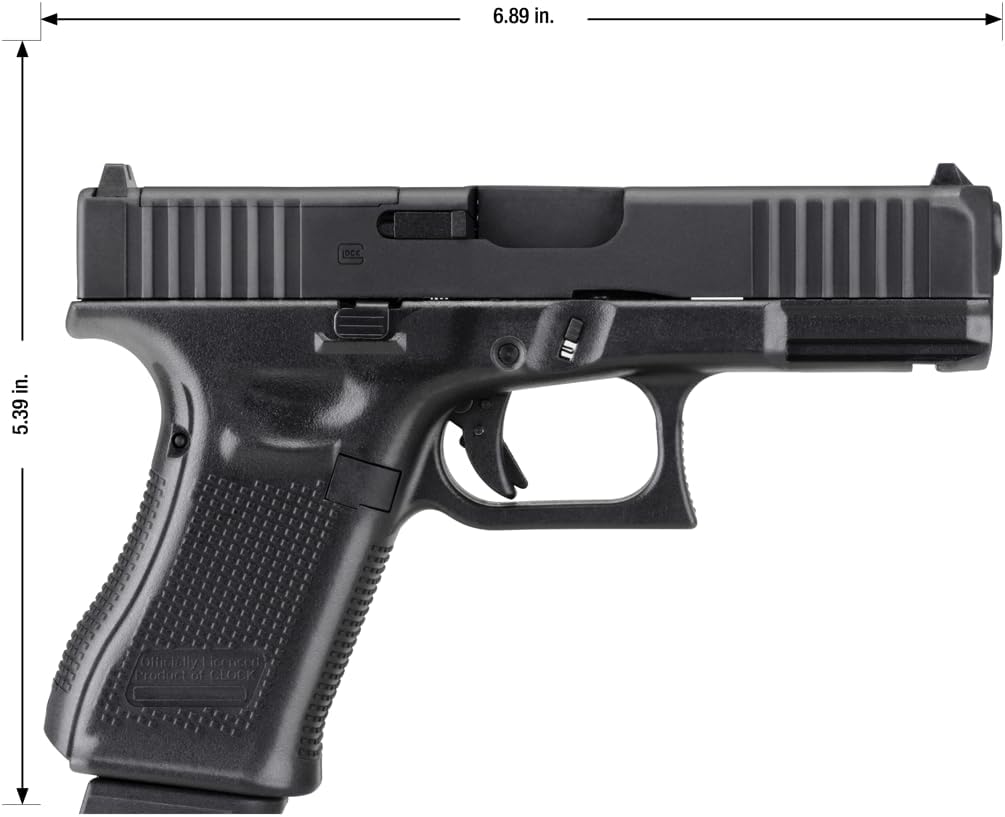 GLOCK G19 GEN 5 MOS BLACK CAL .177 PISTOLET CO2 290 FPS