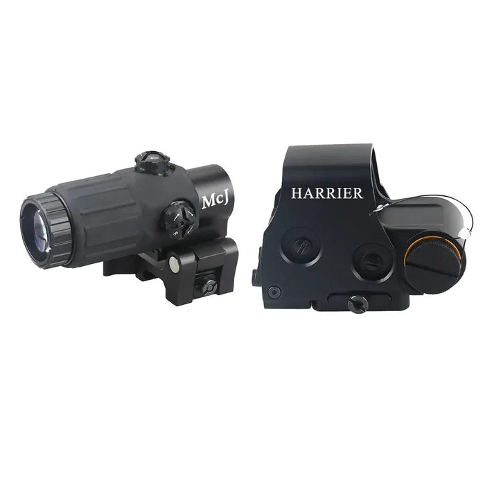 MCJ OPTICS HARRIER RED DOT AND QD 3X MAGNIFIER COMBO