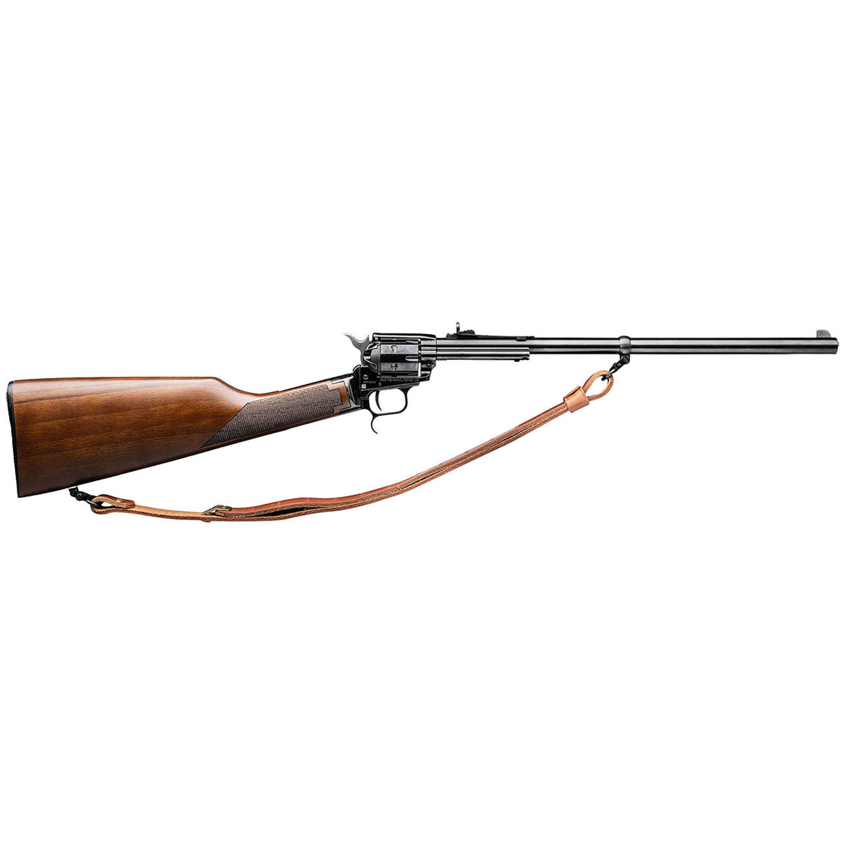 REVOLVER HERITAGE RR (ROUGH RIDER) RANCHER .22LR NOIR, 16", 6 COUPS, CROSSE EN NOYER, GUIDON BH AVEC SANGLE