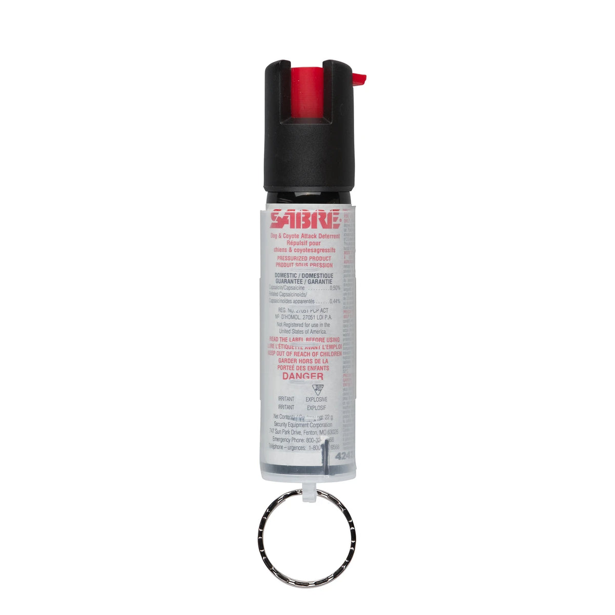 Sabre 22 grammes d'attaque pour chiens Spray dissuasif - Clear