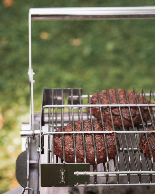 PORTABLE SS BARE GRILL BBQ FLIP THE GRILL NOT THE MEAT