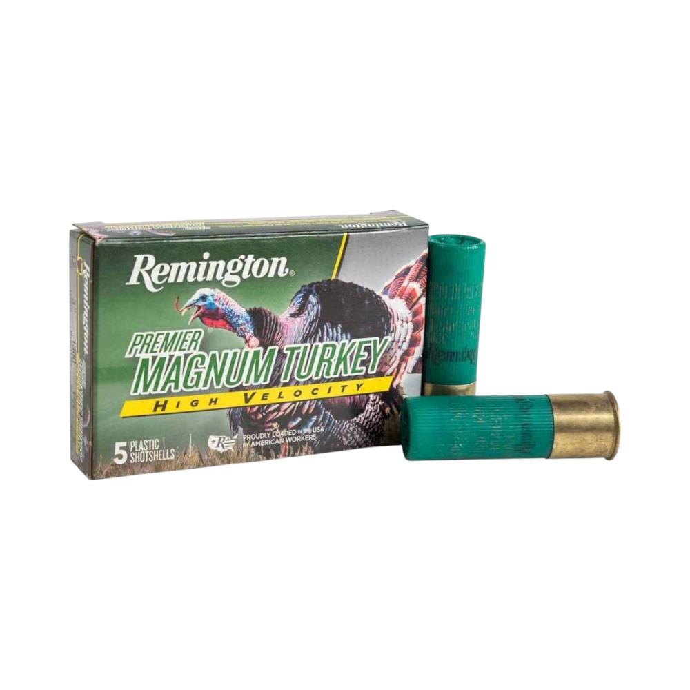 MUNITIONS REMINGTON PREMIER HIGH VELOCITY MAGNUM DINDON CALIBRE 12 GA 3 1/2" 2 1/4 OZ #5 5 CARTOUCHES