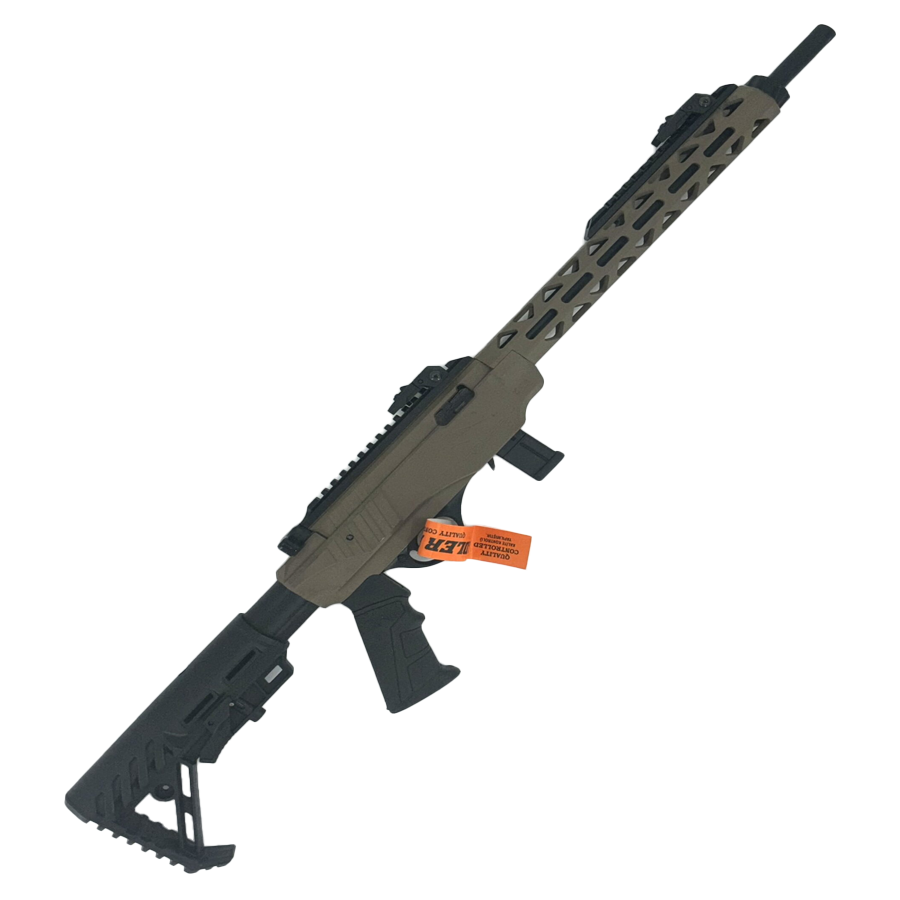 ADLER ARMS RF-224 TACTICAL SEMI-AUTOMATIC RIFLE, .22LR, 16'' THREADED BARREL, M-LOK HANDGUARD, ADJUSTABLE STOCK, 2x 10RD MAGAZINES - FDE
