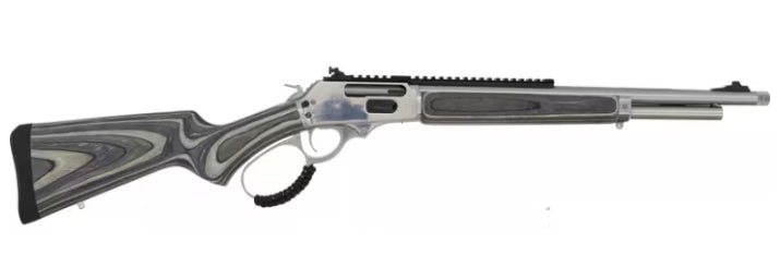 CARABINE ROSSI R95 À LEVIER EN BOIS LAMINÉ CALIBRE 45-70 GOVT, CANON 18'', 5 COUPS, INOX, GRAVURE ÉDITION OURS
