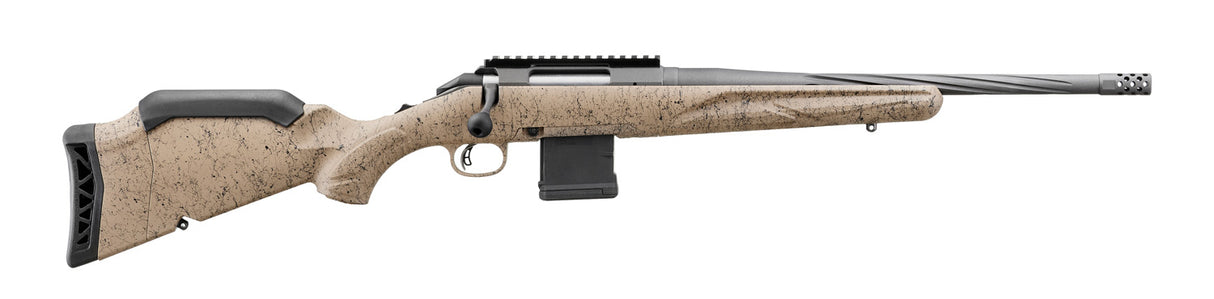 RUGER AMERICAN RIFLE GEN II RANCH 5.56 NATO, 16.1'', GUN METAL, GREY CERAKOTE, GREY SPLATTER