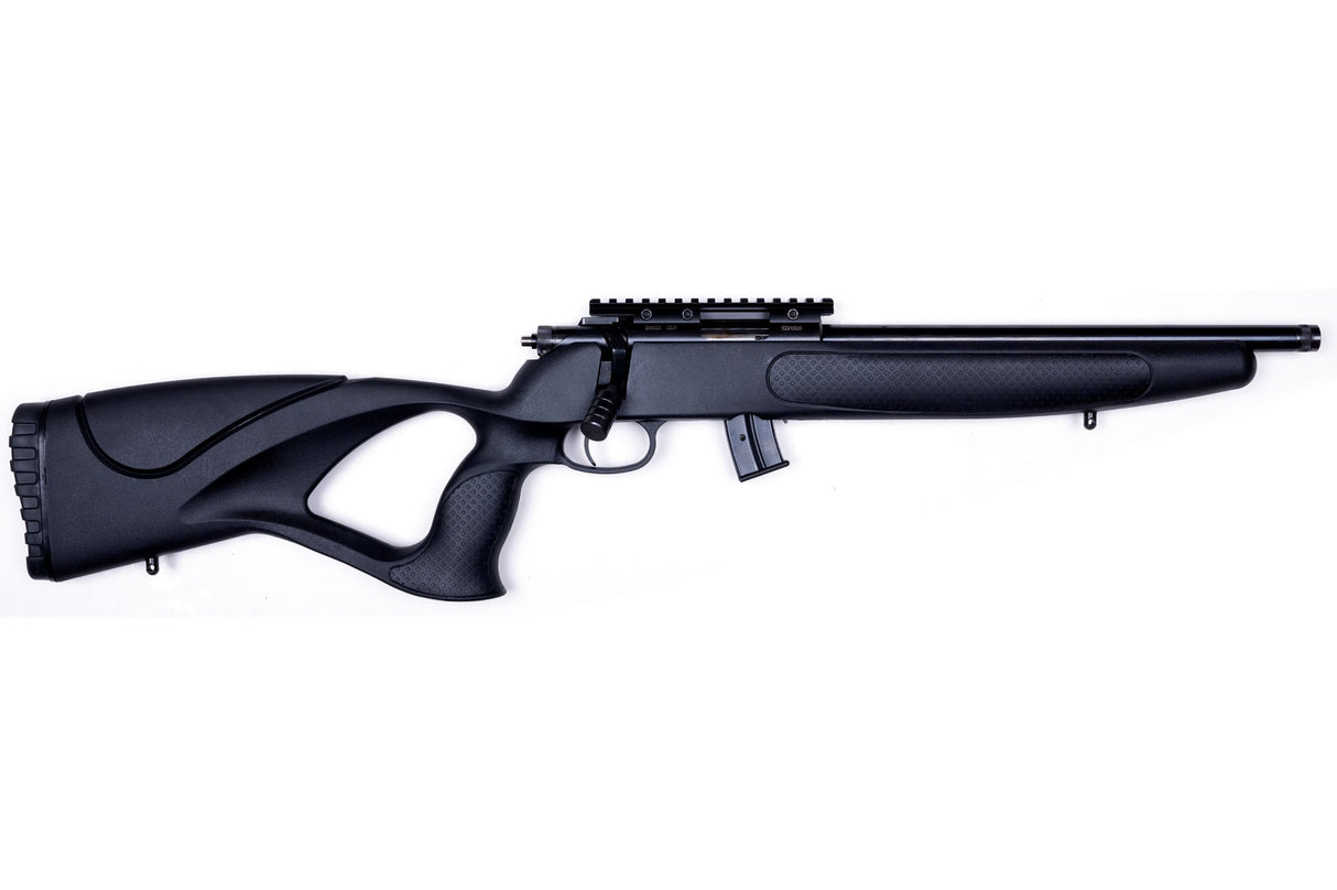 SCORPIO EM332X BOLT ACTION .22LR RIFLE 13" BARREL SYNTHETIC STOCK