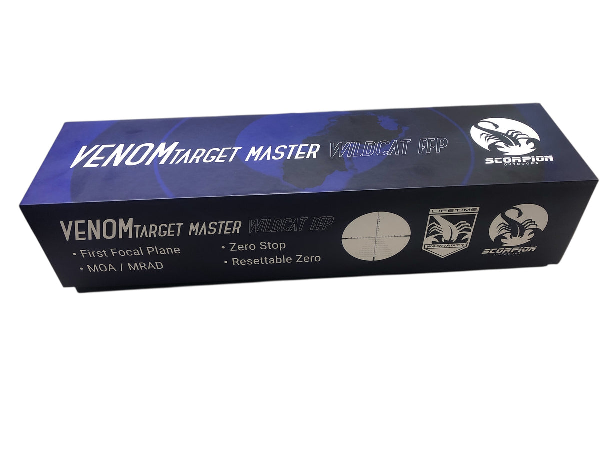 TÉLESCOPE SCORPION OUTDOORS TARGET MASTER WILDCAT 6-24X50 IR, TUBE DE 30 MM, RÉTICULE LRT