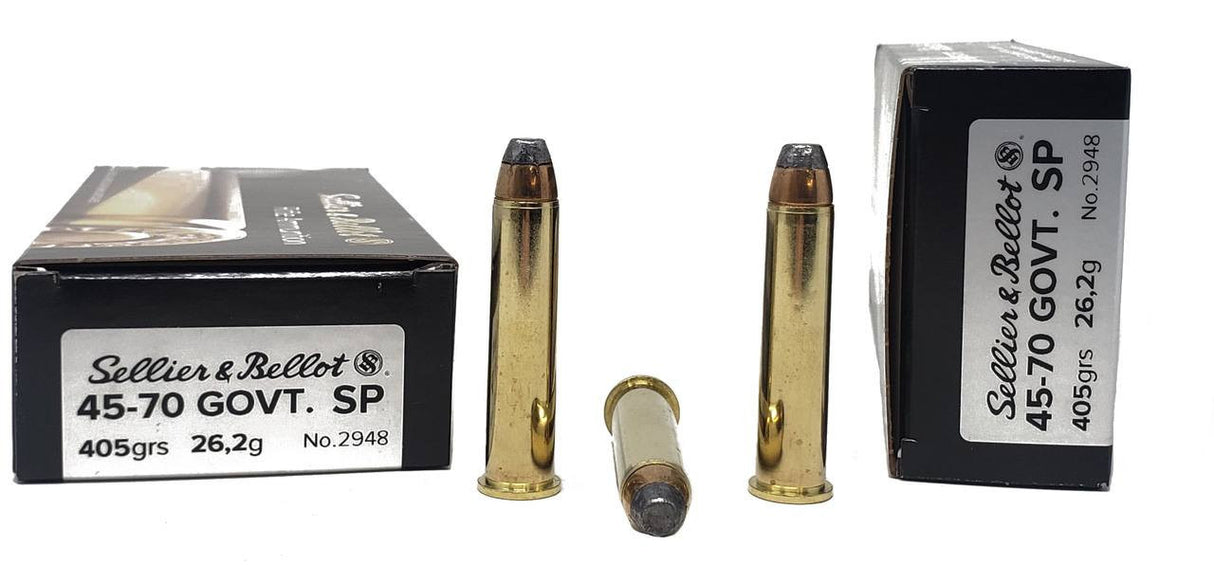 MUNITIONS SELLIER & BELLOT 45-70 GOVT 405 GR SP