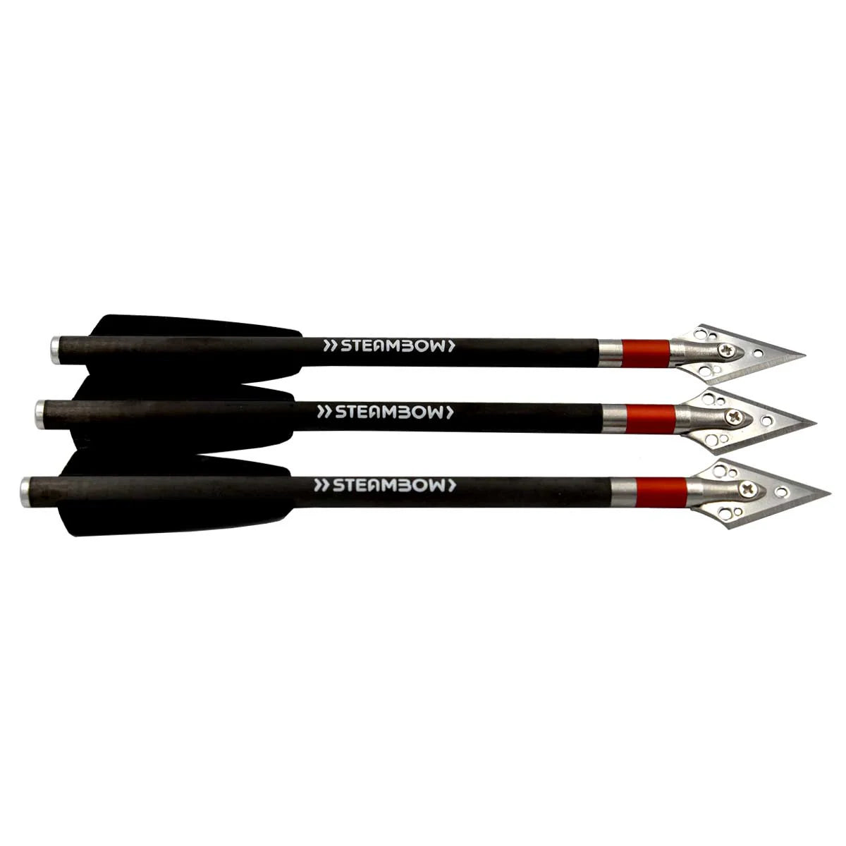 STEAMBOW AR-SERIES - FLÈCHES EN CARBONE LOURDES POUR LA CHASSE 3 PK #03224