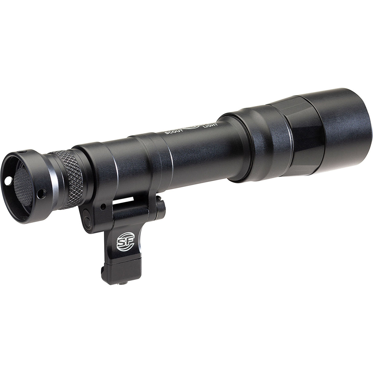 LAMPE TACTIQUE SUREFIRE TURBO SCOUT PRO, 100 000 CANDELES / 700 LUMENS, 2,75 HEURES D'AUTONOMIE, LIVRÉE AVEC DEUX FIXATIONS (PICATINNY & M-LOK) + 1 BATTERIE RECHARGEABLE 18650 INCLUSE - NOIR