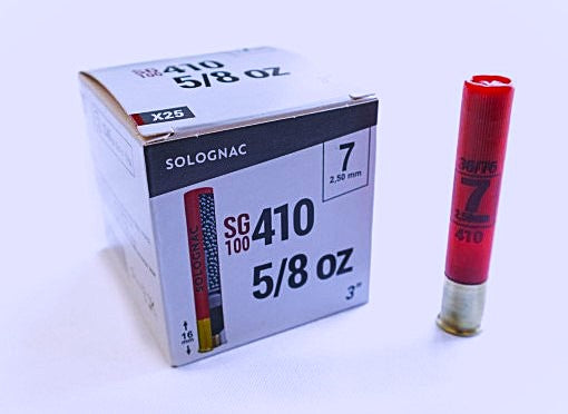 MUNITIONS SOLOGNAC SG100 410 GA 3'' 5/8 OZ PLOMB #7