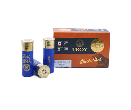 TROY AMMUNITION, 2-3/4", 12GA - BOX OF 10RDS - TWO TYPES AVAILABLE