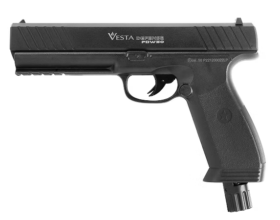 VESTA DEFENSE PDW50 CO2 SEMI-AUTO CAL.DEFENSE PISTOL - TWO POWER SETTINGS IN JOULES AVAILABLE