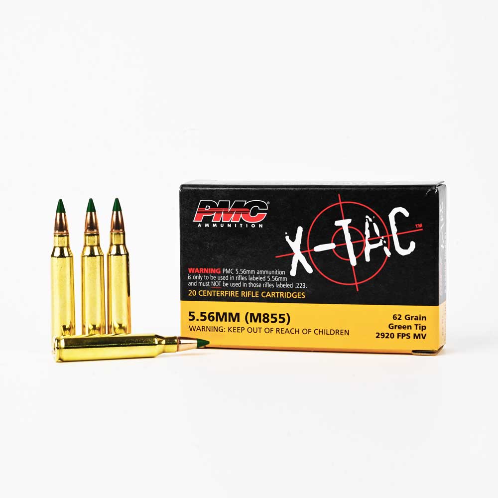 MUNITIONS PMC X-TAC 5.56MM À POINTE VERTE