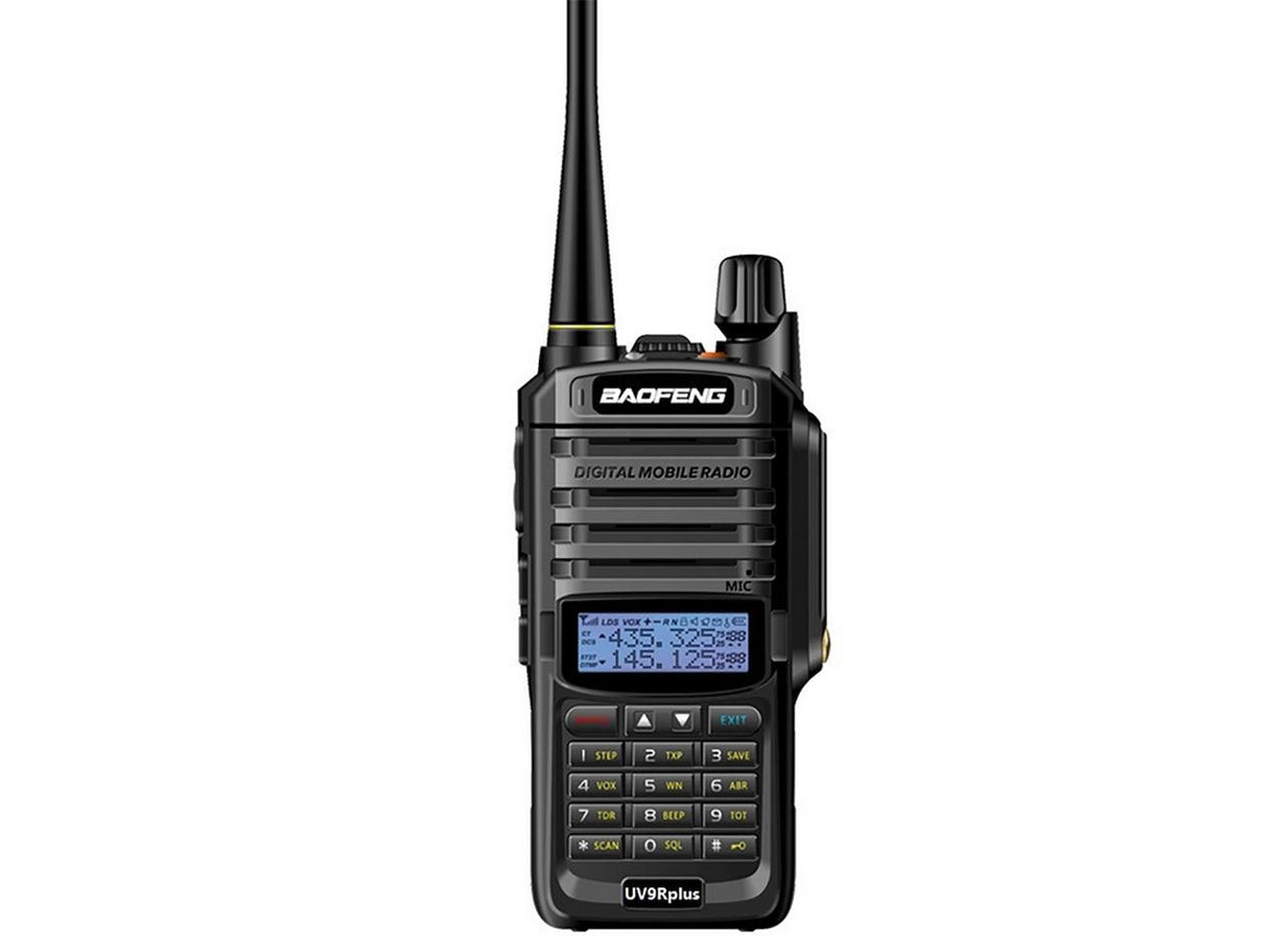 Baofeng Marine UV-9r Plus avec nous plug walkie talkie noir