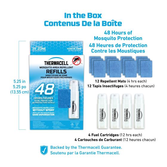 THERMACELL RÉPULSIF PORTABLE CONTRE LES MOUSTIQUES - DEUX MODÈLES DISPONIBLES