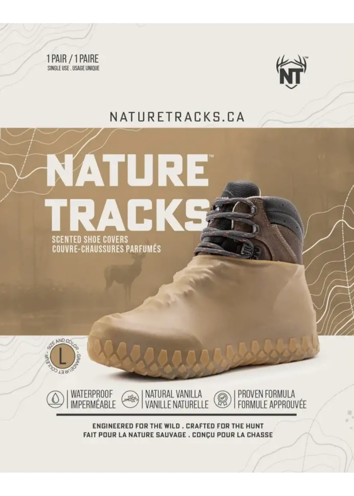 NATURE TRACKS SCENTED RUBBER SHOE COVERS - DIFFERENT SIZES, COLORS, AND SCENT AVAILABLE
