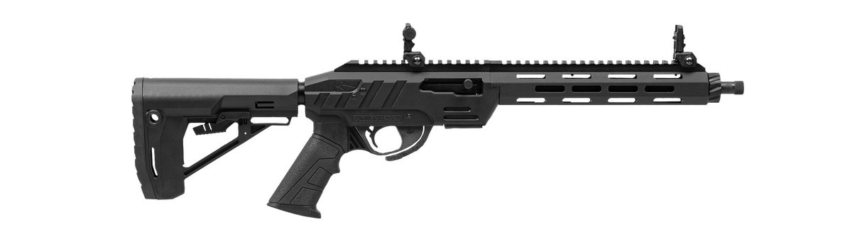 CARABINE ADLER RF224 TACTICAL 22LR GRIS 11,7" 2 CHARGEURS RUGER 10/22, GARDE-MAIN M-LOK, POIGNÉE PISTOLET AR, ORGANES DE VISÉE RABATTABLES, CROSSE AR MIL-SPEC ET TUBE DE CROSSE, ADAPTATEUR DE CHARGEUR - DIVERSES COULEURS DISPONIBLES