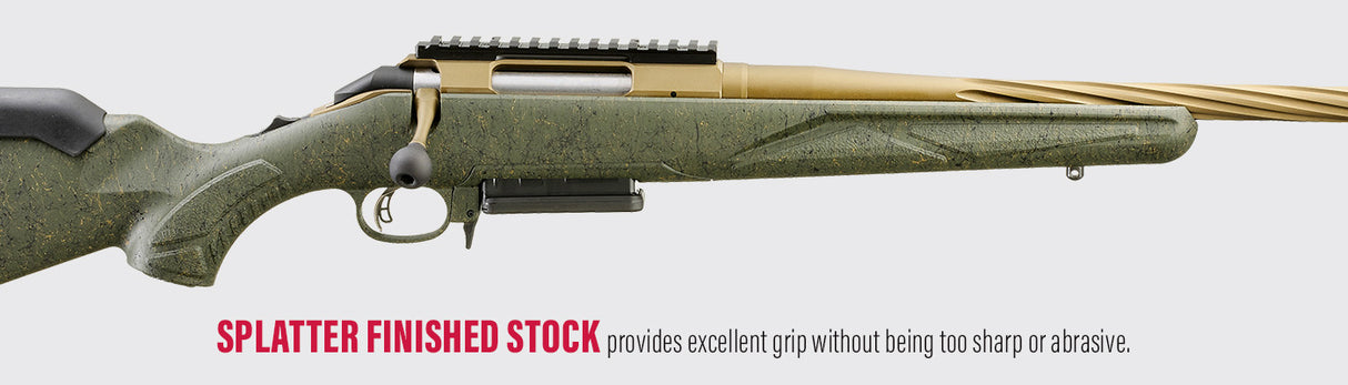 CARABINE RUGER AMERICAN GEN II PREDATOR, .223 REM, 22 PO, CERAKOTE BRONZE BRÛLÉ, ÉCLABOUSSURES VERTES, CHARGEUR 5 COUPS